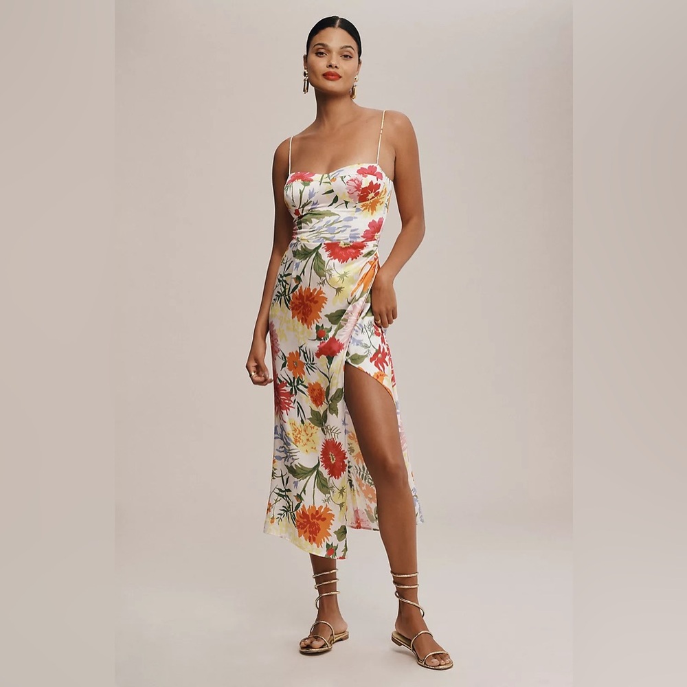 Reformation Marguerite silk dress size 2